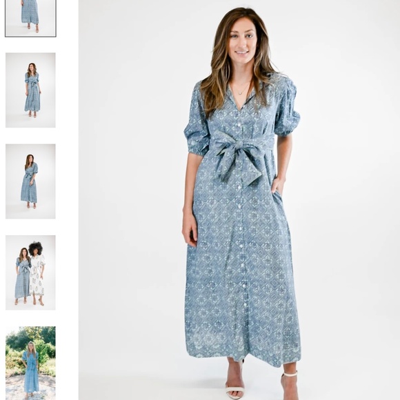 Victoria Dunn Eden Dress In Serenity - Picture 7 of 7